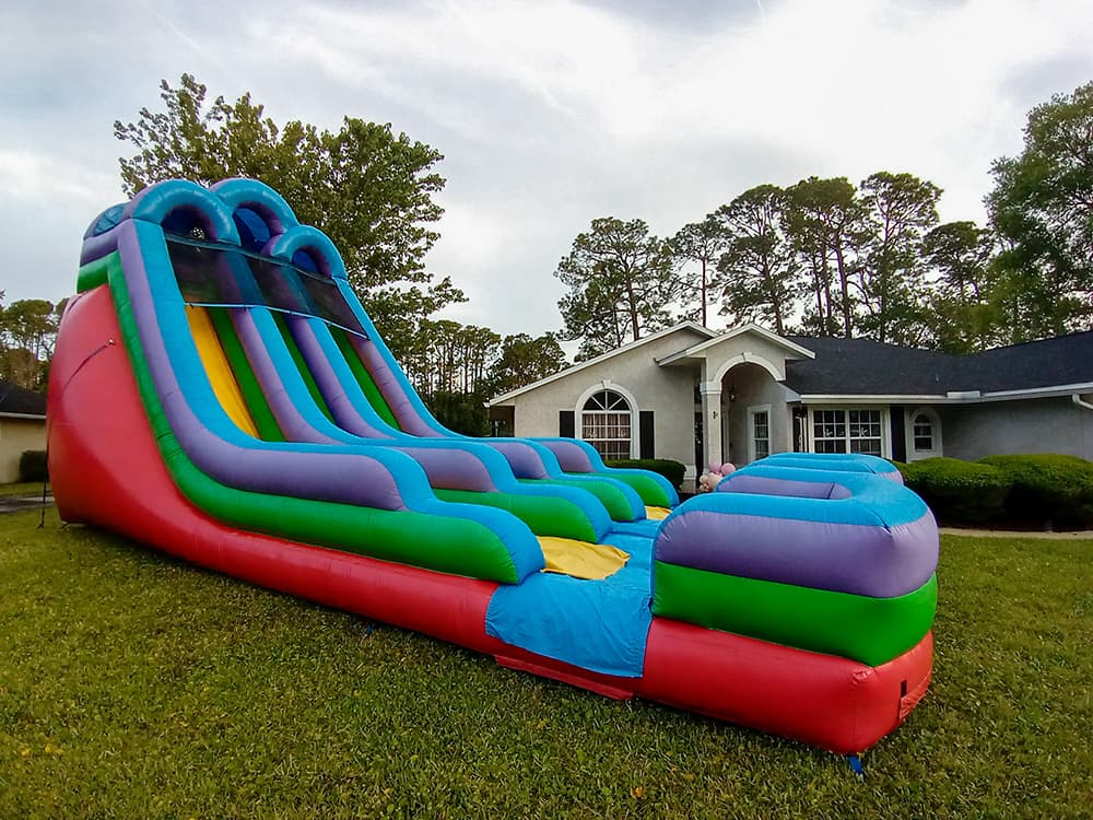 Retro Rush - Tall 18ft Double Lane Water Slide in Saint Augustine